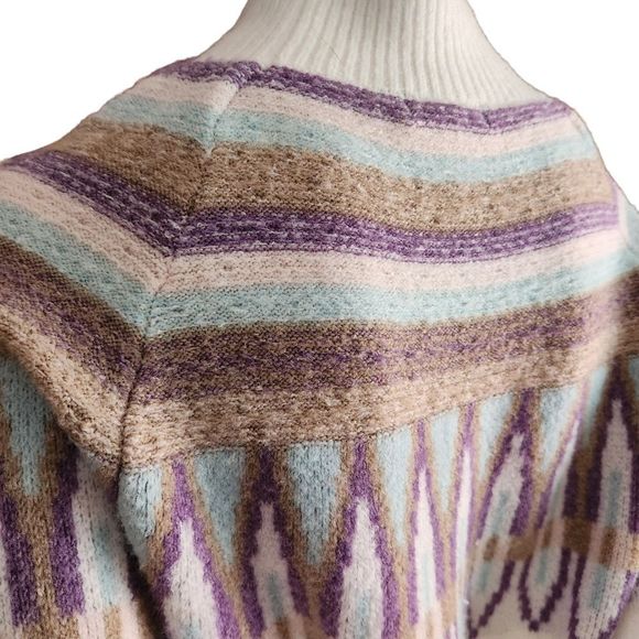 Design 365 Pullover Sweater Over Sized Balloon Sleeves Mock Neck - Picture 7 of 9